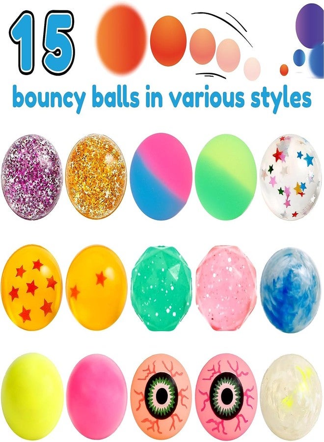 Promote Trader Pack of 10 Size 32 mm Crazy Bouncing Balls Birthday Return Gifts for Boys Kids Indoor Outdoor Games for Kids - Image 3